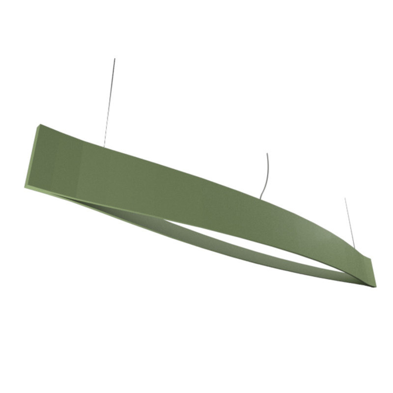 Teak and White Acrylic LED Pendant Light