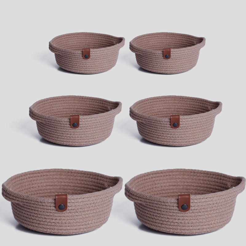 Ebern Designs Decorative Basket, Beige