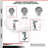 4-Piece Semi Steel Caster Set