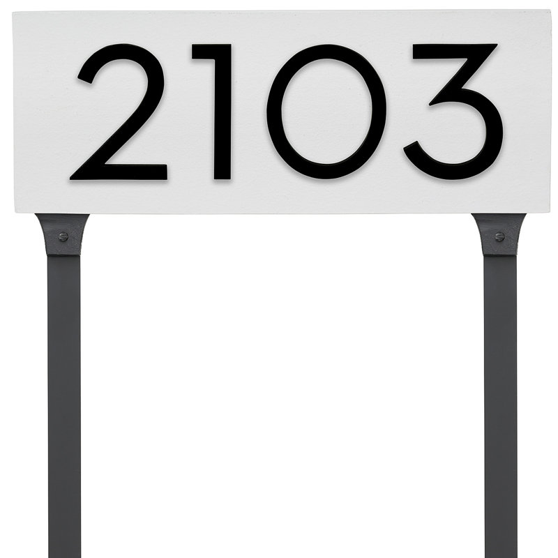 Rectangle Lawn Insert, White, Black, Yes