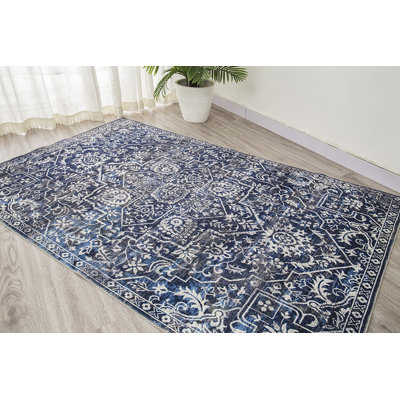 Tapis rectangulaire Dushon avec envers antidérapant
