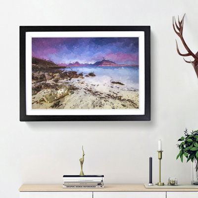 Elgol Village in the Isle of Skye in Abstract - Picture Frame Graphic Art Print