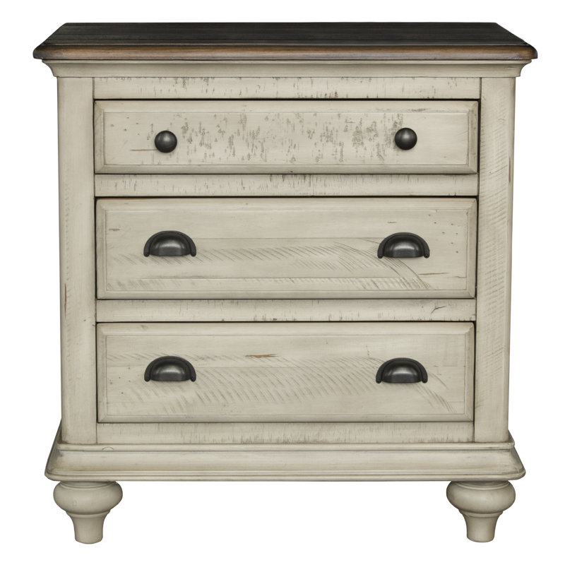 Wilfred 27'' W Solid Wood Nightstand