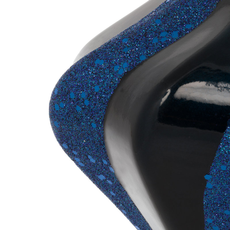 Ornement en forme de diamant, Bleu minuit