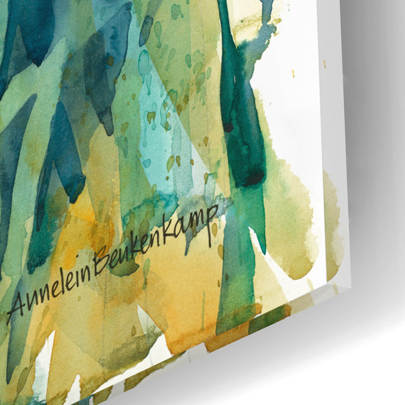 «Summer Heralds» par Annelein Beukenkamp, art mural en verre acrylique, H 16 po x l 12 po x P 0,13 po