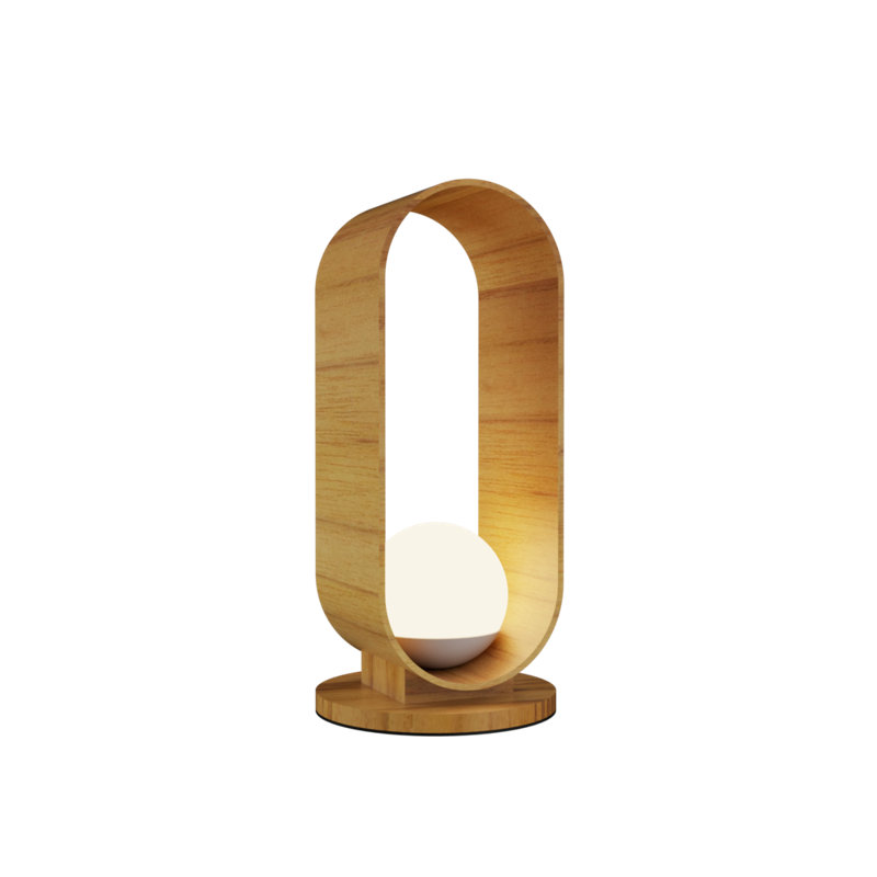 Sfera Table Lamp, Teak
