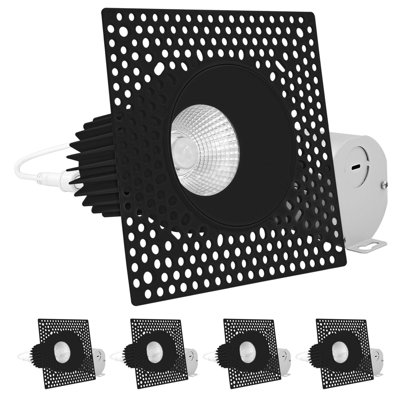 3'' Dimmable Air-Tight IC Rated LED Canless Recessed Lighting Kit