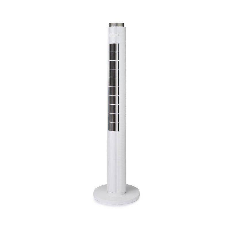 GEEPAS 46" Tower Fan with Remote Control 12H Timer 45W, White