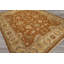 Tapis réversible en laine beige caramel 8 pi x 10 pi noué à la main