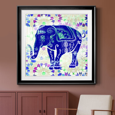Painted Elephant II - reproduction de cadre photo