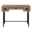 Bureau d'ordinateur, bureau personnel, ordinateur portable, tiroirs de rangement, L 48 po, bureau, métal stratifié brun, transitionnel-1240608262