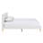  King Size Platform Bed Frame With Upholstered Teddy Velvet Headboard, Sturdy Wood Slats Support & Center Leg, Requires A Mattress To Be Used.-1340836930-1340836934