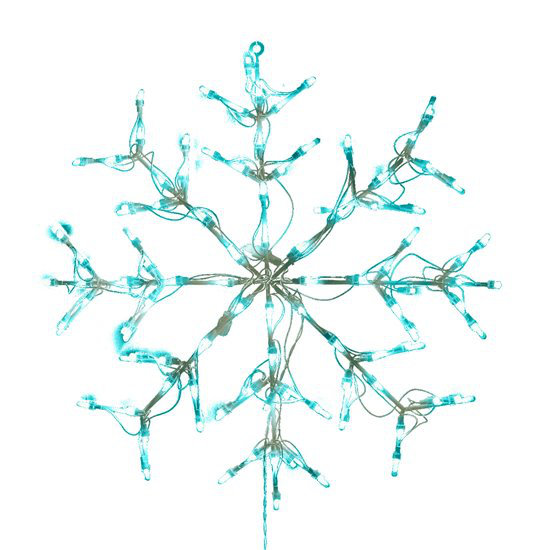 Flocon de neige changeant de couleur avec affichage RVB