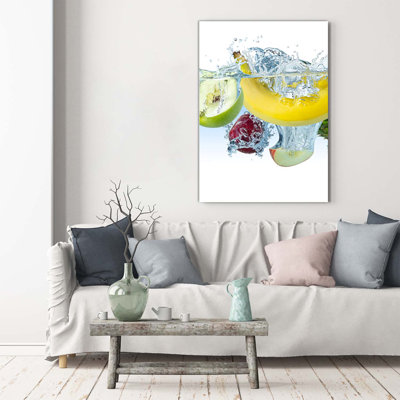 Fruit Under Water - Wrapped Canvas Print