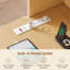 Bureau d'ordinateur en coin 67 po x 65 po en L avec huche-1418127316