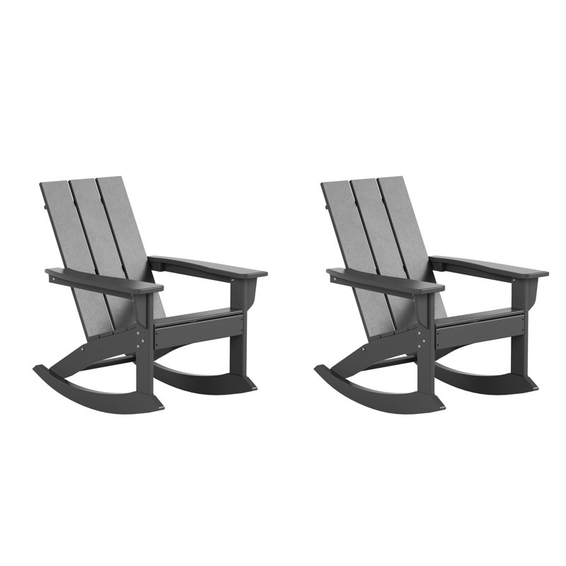 Joubert Outdoor Adirondack Set, Gray