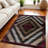 5' X 8' Brown Geometric Area Rug-1274222700