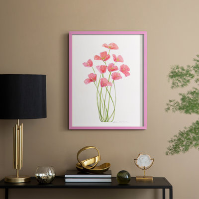 «Intertwined Bouquet I», reproduction encadrée - bois massif