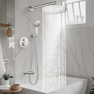 Dome shaped complete shower system