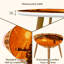 Ensemble de 2 tables basses gigognes Triangle Coastal Sunset