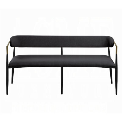 Jaramillo Black Chenille Finish Bench