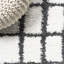 Tapis blanc / gris à poils longs Arenal-1422488218