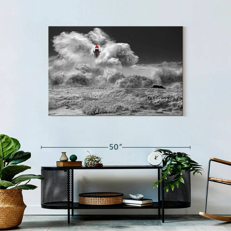 Rough Sea Canvas Print, 30" H x 45" W x 1.25" D