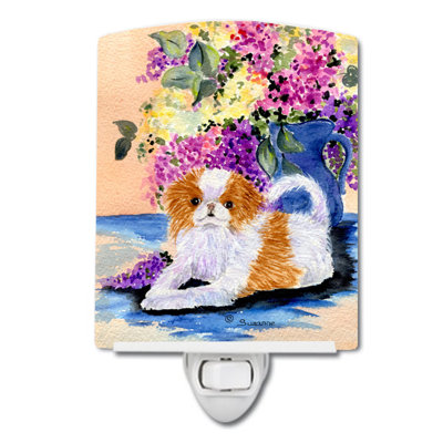 Éclairage pour nuit en céramique japanese chin