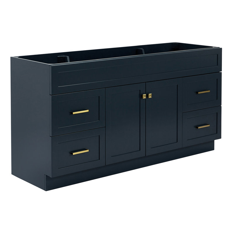 Base de meuble-lavabo simple Paulla, Bleu minuit