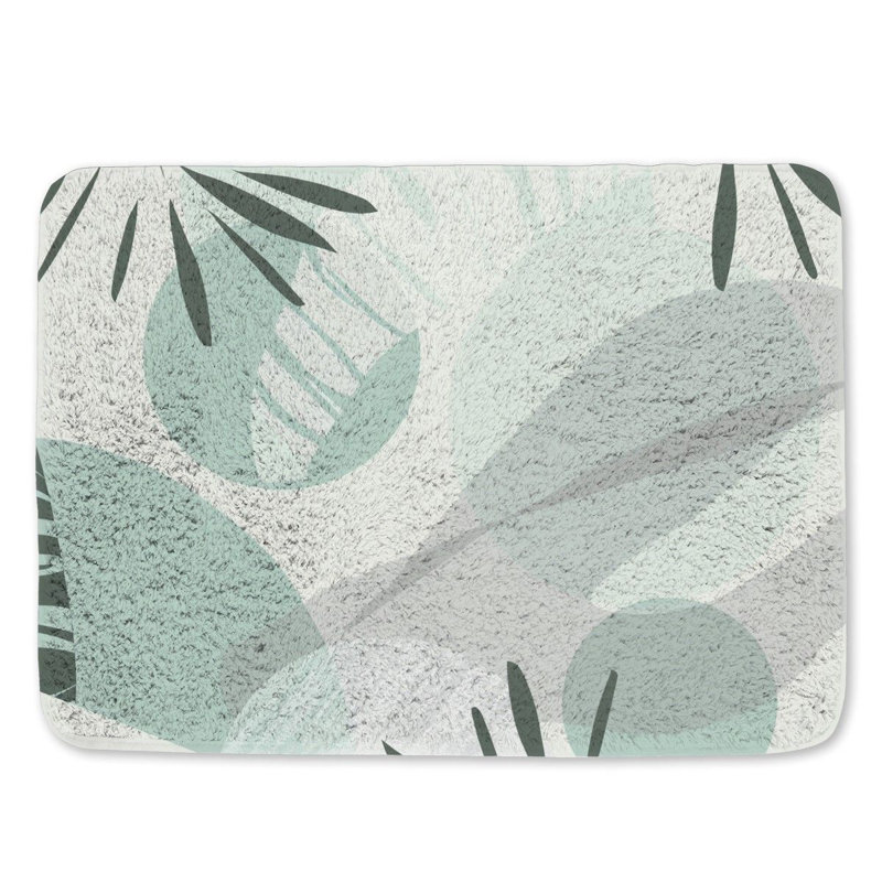 Rosco Microfiber / Microsuede Bath Mat, 17"W x 24"L