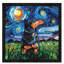 Dachshund Night by Aja Trier - Painting on Canvas-458336700-449468321