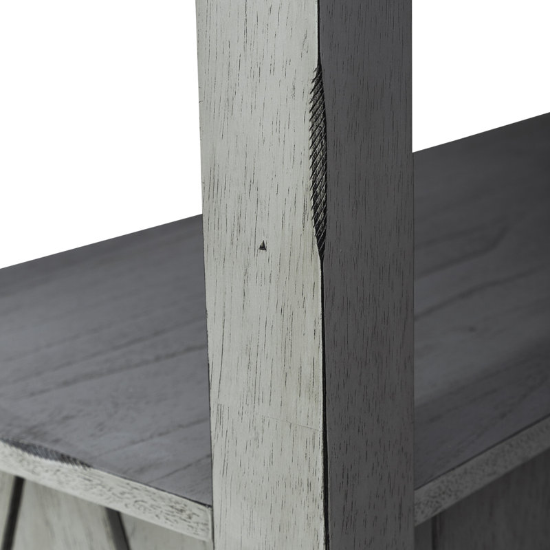 Newport 52" Gray Rubberwood and Mindy Veneer Server
