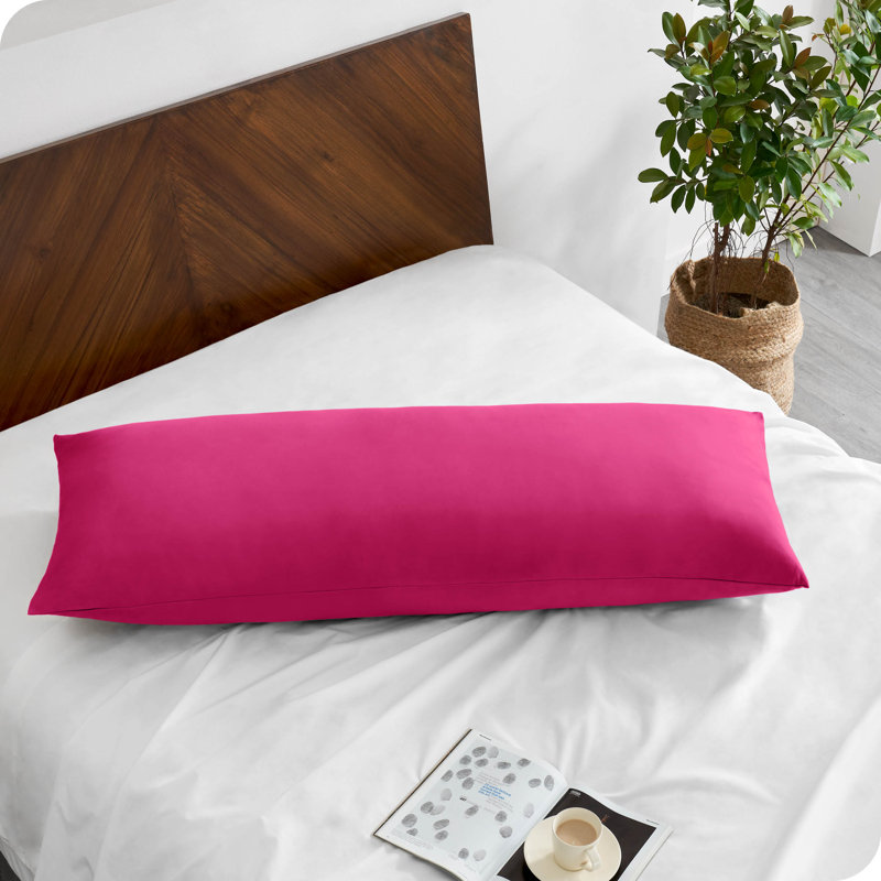 Microfiber Body Pillowcase - Zipper Closure, Pink