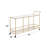 Kenda Rectangular Bar Cart in Gold
