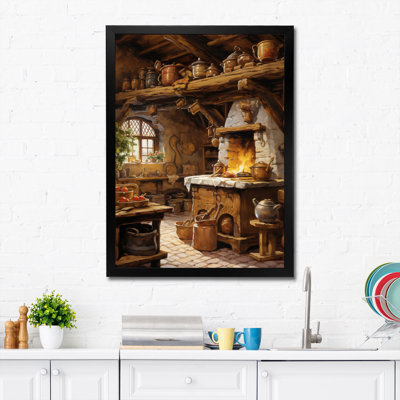 «Food Rustic Kitchen I - Coffee», impression sur toile, art mural