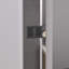 44 - 48 "x 76" porte de douche coulissante double pour salle de bain, verre trempé transparent de 6 mm de 1/4 po, cadre en aluminium et rouille, configuration réversible-125665496