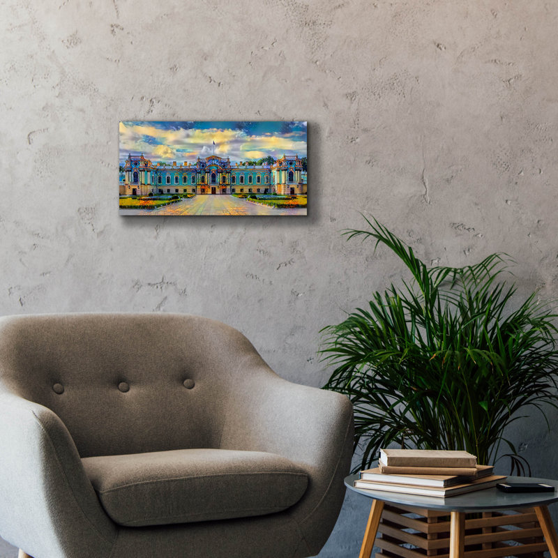  «L'Ukraine Kyiv Mariinskyi Palace» par Pierre Gavidia, art mural sur toile, 24 po x 12 po