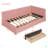 Upholstered Daybed With 2 Storage Drawers Sofa Bed Frame No Box Spring Needed, Linen Fabric-344443545