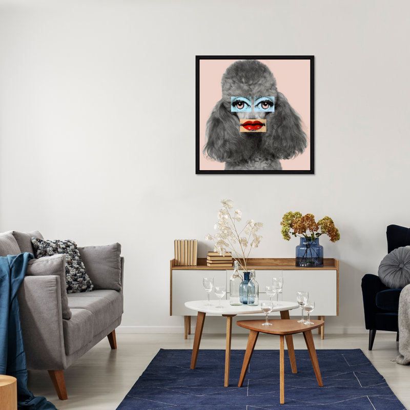 «Poodle Lips» par Jeffrey Goodman - Photographie sur toile, H 37,75 po x l 37,75 po, Image au gel brossé