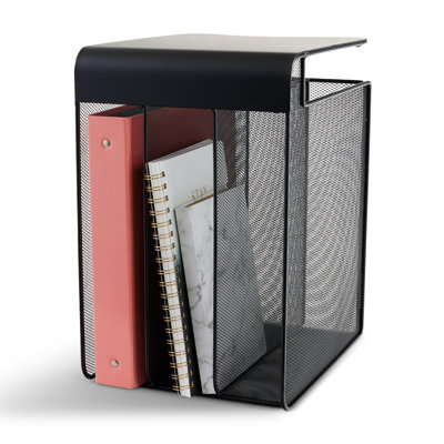 Onyx Mesh Solid Top Vertical Hanging File Folder Sorter