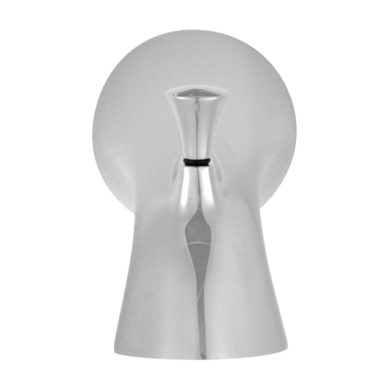 Garniture de bec de baignoire murale Patience, Chrome poli