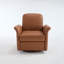 Fauteuil d'appoint pivotant avec base en bois