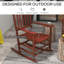 Ensemble de 2 chaises berçantes pour l'extérieur Outsunny