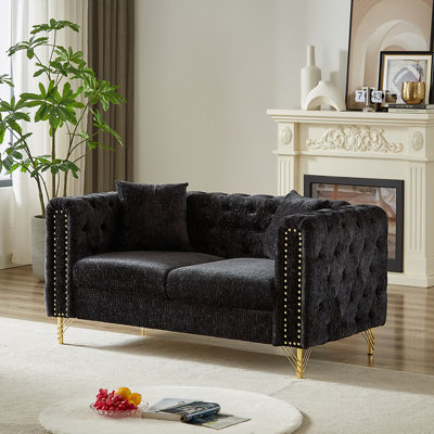 Modern Couch Upholstered Tufted Sofa