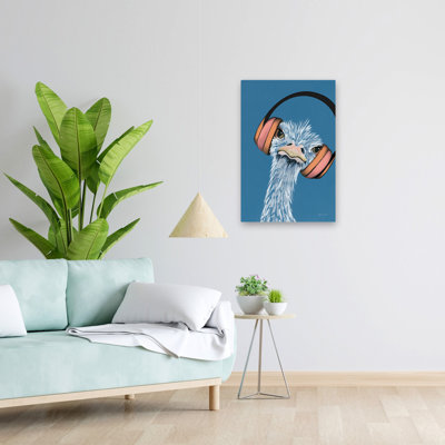 Wild II - animaux, oiseaux, art émeu bleu