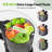Aeitto Cold Press Juicer for Home Use, 5-Inch Wide Feed Chute, Easy to Clean Slow Juicer for Whole Fruits & Vegetables, High Yield Juice Extractor