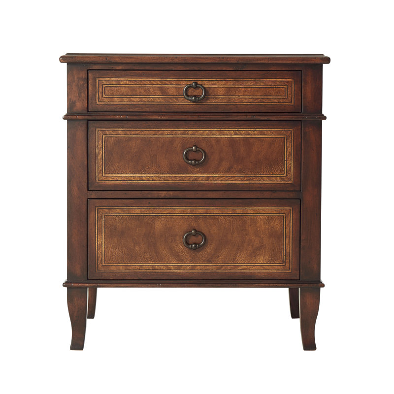Table de chevet 3 tiroirs Brooksby