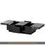 Table basse avec 2 grands compartiments de rangement cachés, table de cocktail extensible avec 2 tiroirs, table centrale ultrabrillante avec plateau coulissant pour le salon, 39,3 po x 21,6 po, noir-651564761