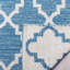 Eliana Geometric Handmade Flatweave Blue/Ivory Area Rug-22809635