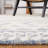 Kyndall Southwestern Handmade Tufted Wool Blue/Ivory Area Rug-1655703751